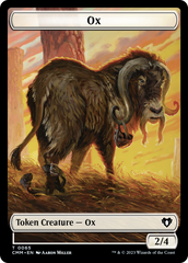 Phyrexian Golem // Ox Double-Sided Token [Commander Masters Tokens] | I Want That Stuff Brandon