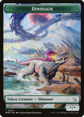 Elemental (09) // Dinosaur Double-Sided Token [March of the Machine Tokens] | I Want That Stuff Brandon