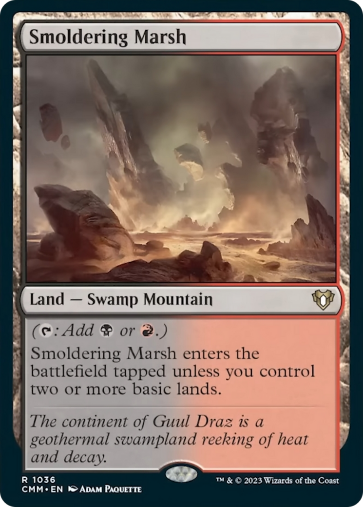 Smoldering Marsh [Commander Masters] | I Want That Stuff Brandon