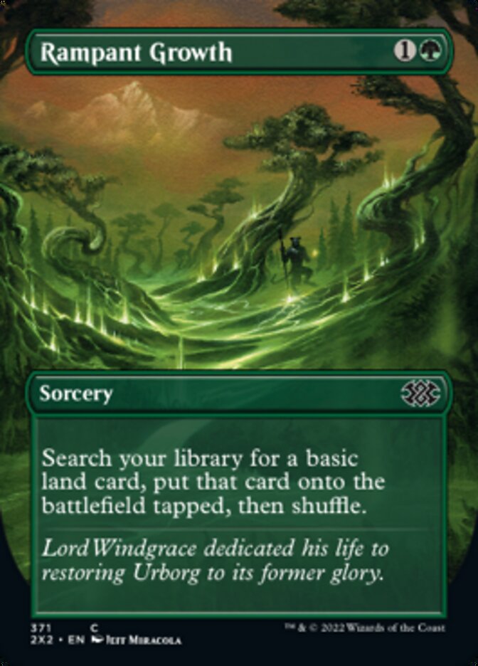 Rampant Growth (Borderless Alternate Art) [Double Masters 2022] | I Want That Stuff Brandon