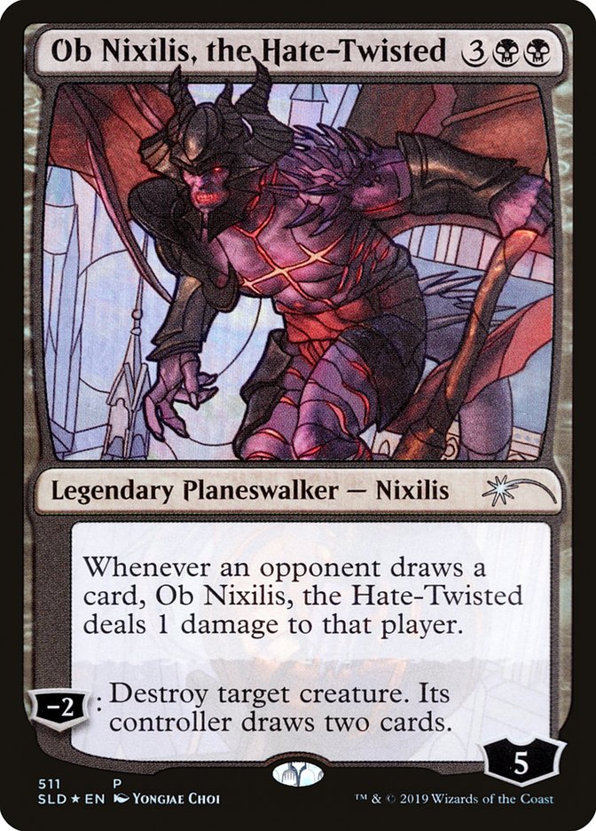 Ob Nixilis, the Hate-Twisted (Stained Glass) [Secret Lair Drop Promos] | I Want That Stuff Brandon