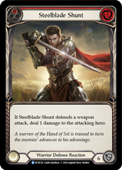 Steelblade Shunt (Red) [U-WTR126] (Welcome to Rathe Unlimited)  Unlimited Rainbow Foil | I Want That Stuff Brandon