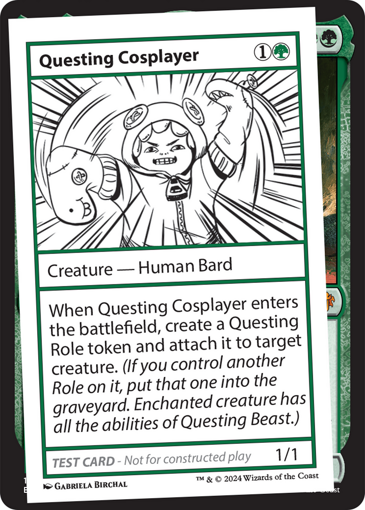 Questing Cosplayer [Mystery Booster 2 Playtest Cards] | I Want That Stuff Brandon