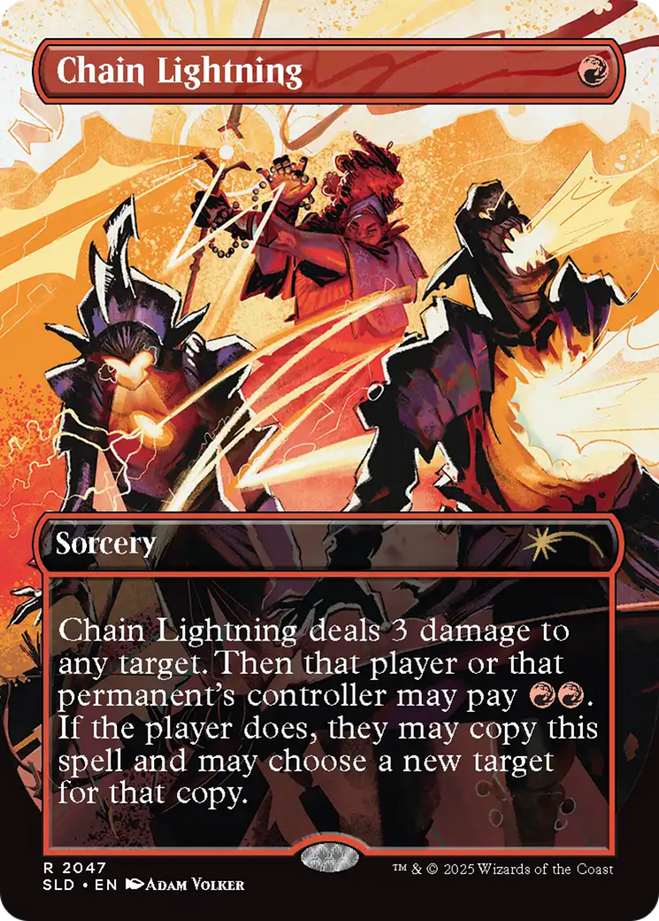 Chain Lightning (2047) (Rainbow Foil) [Secret Lair Drop Series] | I Want That Stuff Brandon