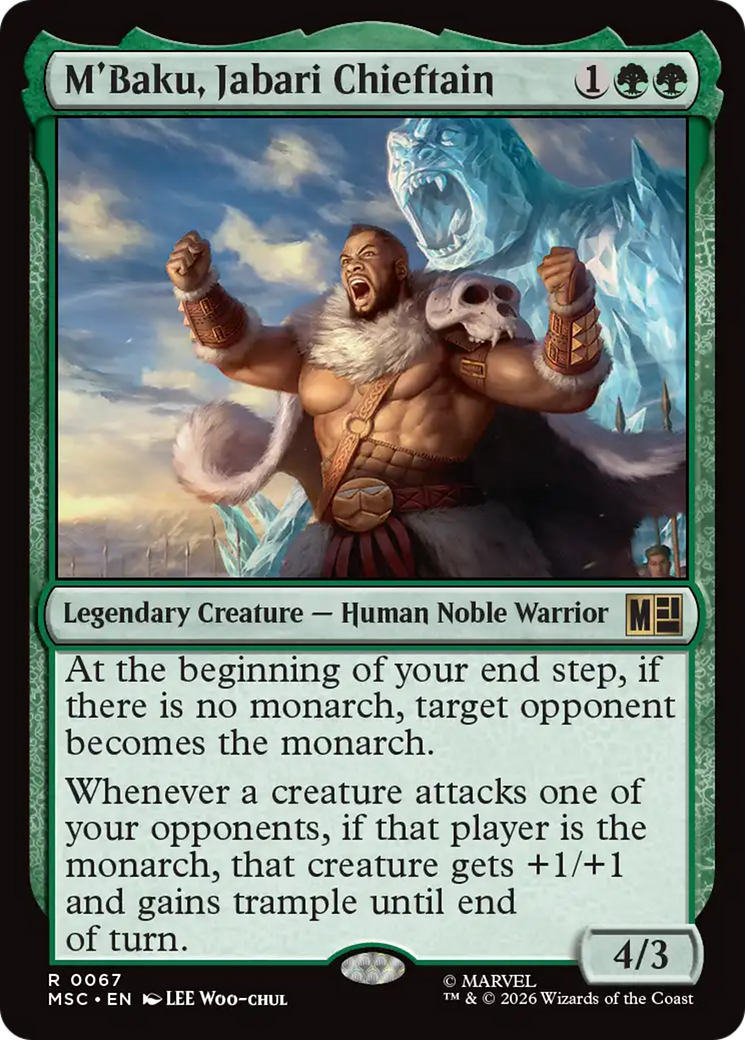 M'Baku, Jabari Chieftain (Surge Foil) [Marvel Super Heroes Commander] | I Want That Stuff Brandon