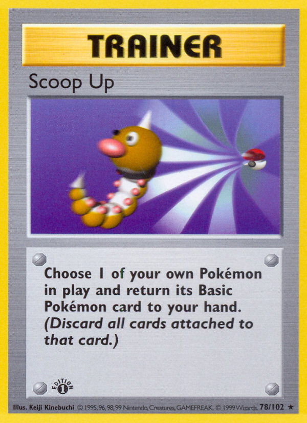 Scoop Up (78/102) (Shadowless) [Base Set 1st Edition] | I Want That Stuff Brandon