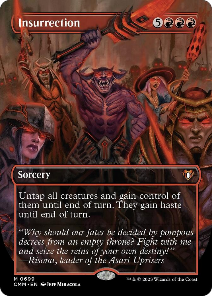 Insurrection (Borderless Alternate Art) [Commander Masters] | I Want That Stuff Brandon