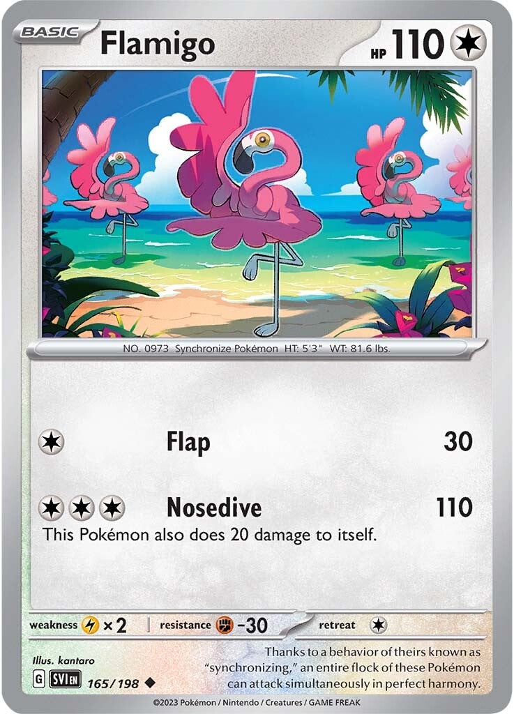 Flamigo (165/198) [Scarlet & Violet: Base Set] | I Want That Stuff Brandon