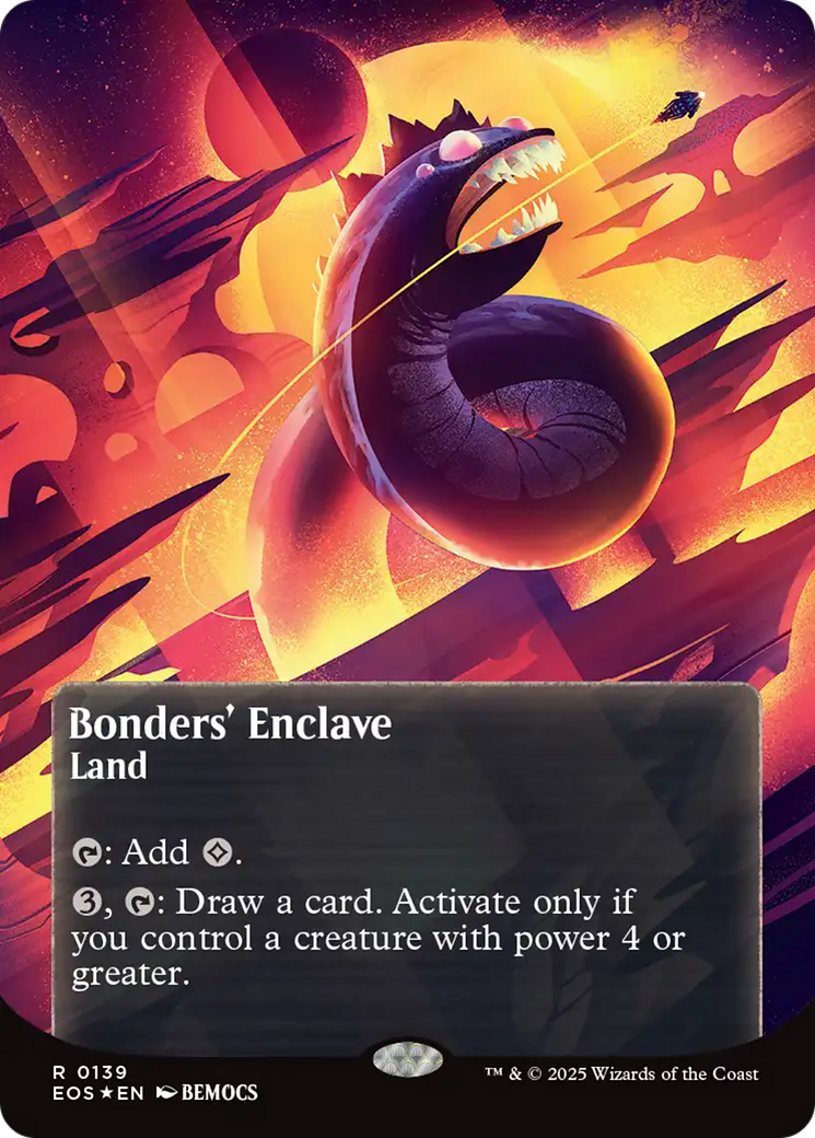 Bonders' Enclave (0136) (Borderless) (Galaxy Foil) [Edge of Eternities: Stellar Sights] | I Want That Stuff Brandon