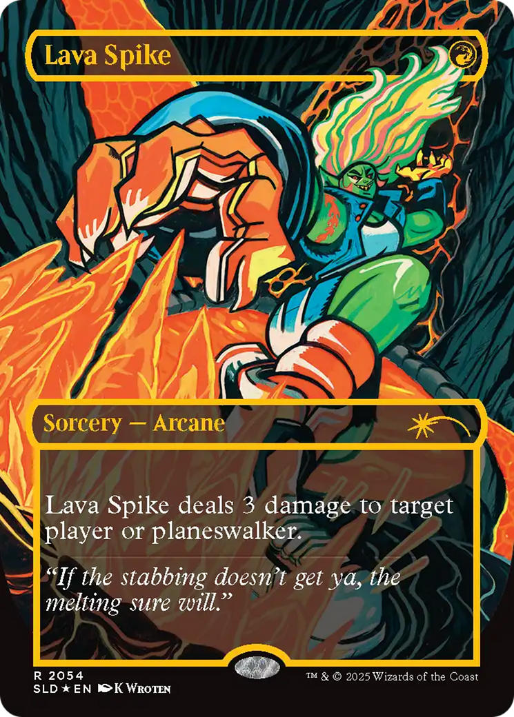 Lava Spike (2054) (Raised Foil) [Secret Lair Drop Series] | I Want That Stuff Brandon