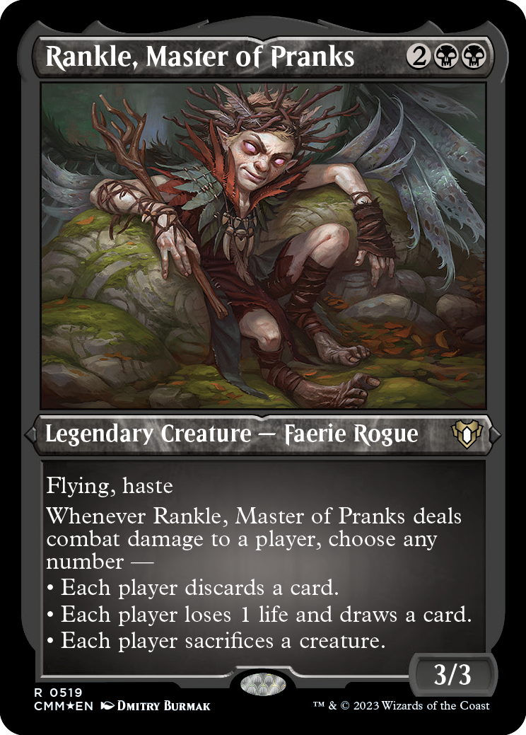 Rankle, Master of Pranks (Foil Etched) [Commander Masters] | I Want That Stuff Brandon