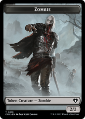 Zombie (0019) // Kor Soldier Double-Sided Token [Commander Masters Tokens] | I Want That Stuff Brandon