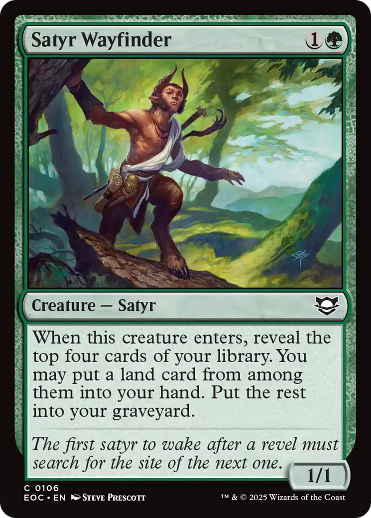 Satyr Wayfinder [Edge of Eternities Commander] | I Want That Stuff Brandon