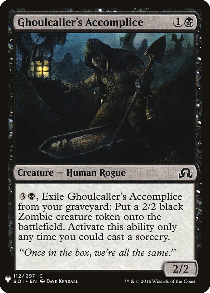 Ghoulcaller's Accomplice [Mystery Booster] | I Want That Stuff Brandon