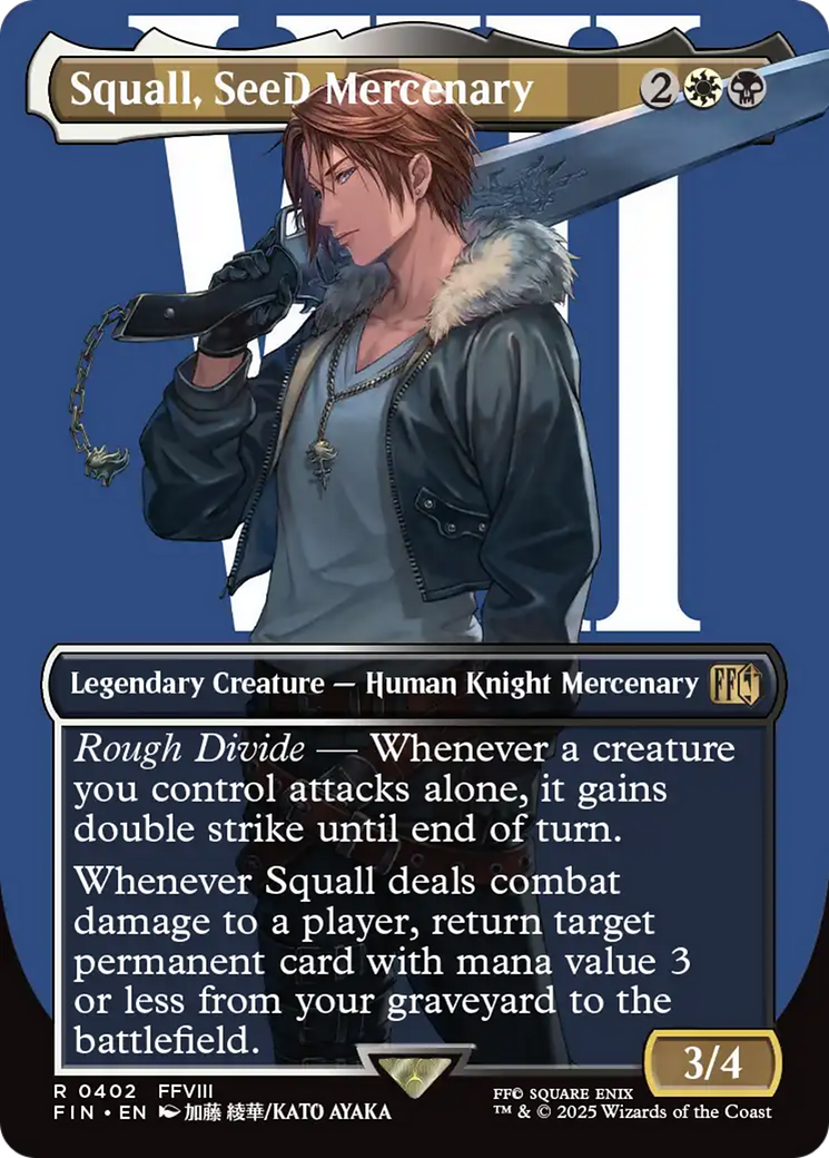 Squall, SeeD Mercenary (Borderless) [FINAL FANTASY] | I Want That Stuff Brandon