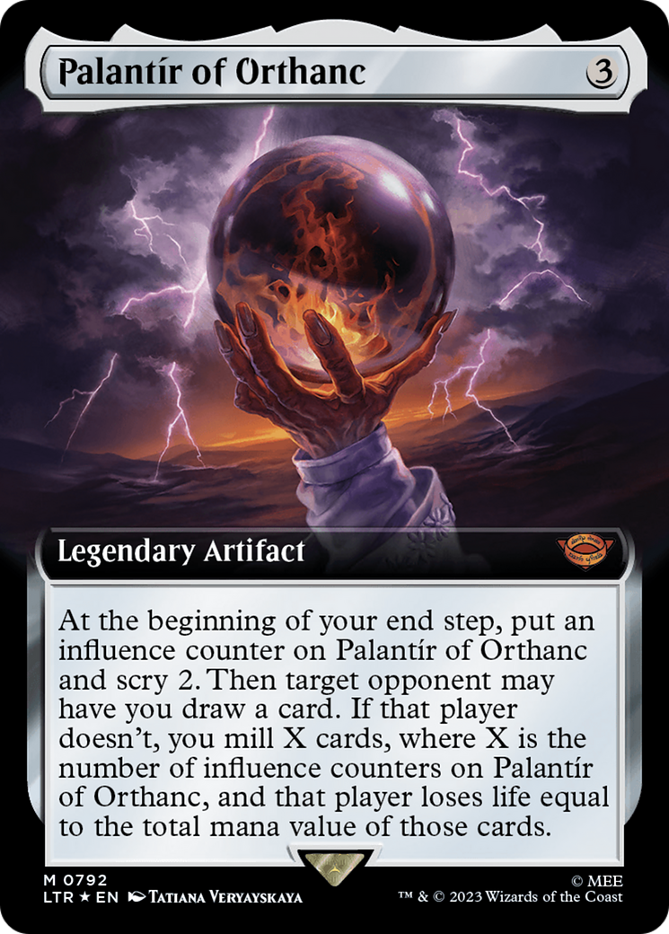 Palantir of Orthanc (Extended Art) (Surge Foil) [The Lord of the Rings: Tales of Middle-Earth] | I Want That Stuff Brandon