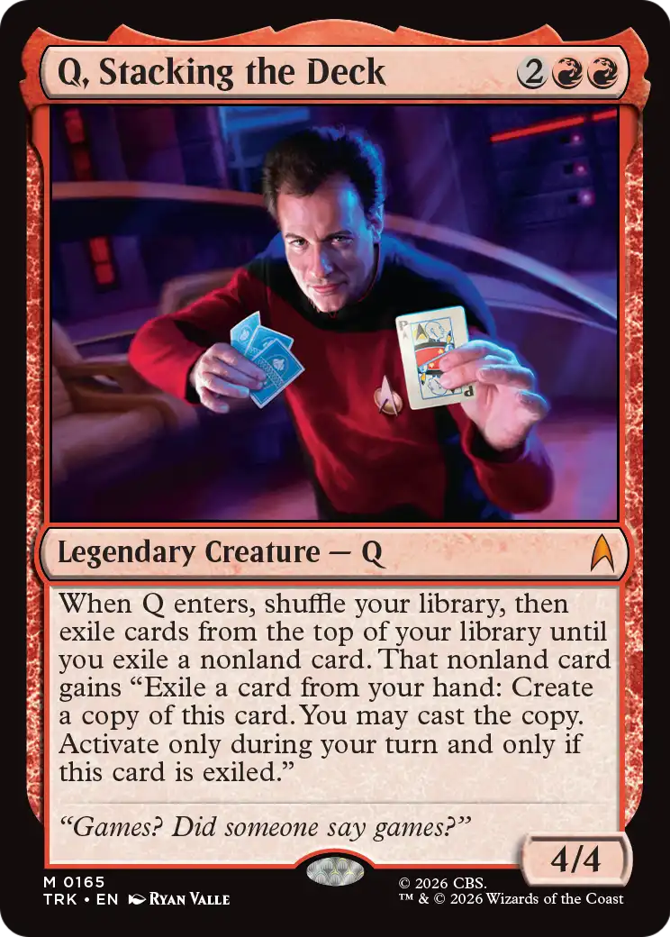 Q, Stacking the Deck [Star Trek] | I Want That Stuff Brandon