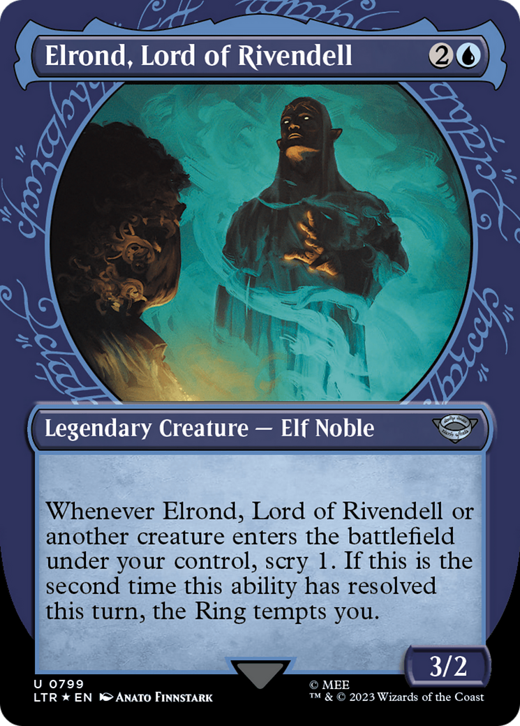 Elrond, Lord of Rivendell (Showcase) (Surge Foil) [The Lord of the Rings: Tales of Middle-Earth] | I Want That Stuff Brandon