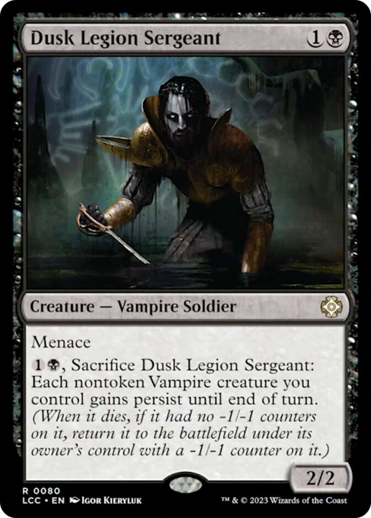 Dusk Legion Sergeant [The Lost Caverns of Ixalan Commander] | I Want That Stuff Brandon
