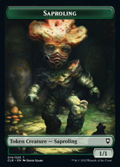 Treasure // Saproling Double-Sided Token [Commander Legends: Battle for Baldur's Gate Tokens] | I Want That Stuff Brandon