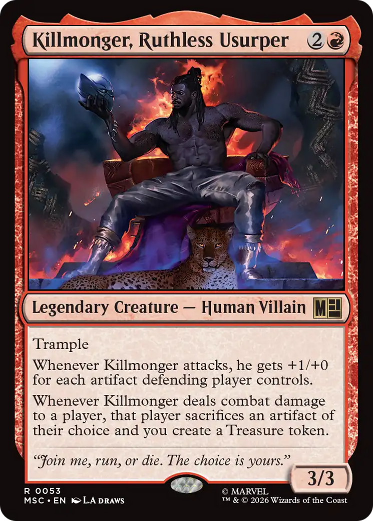 Killmonger, Ruthless Usurper (Surge Foil) [Marvel Super Heroes Commander] | I Want That Stuff Brandon