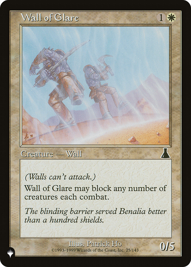 Wall of Glare [The List Reprints] | I Want That Stuff Brandon