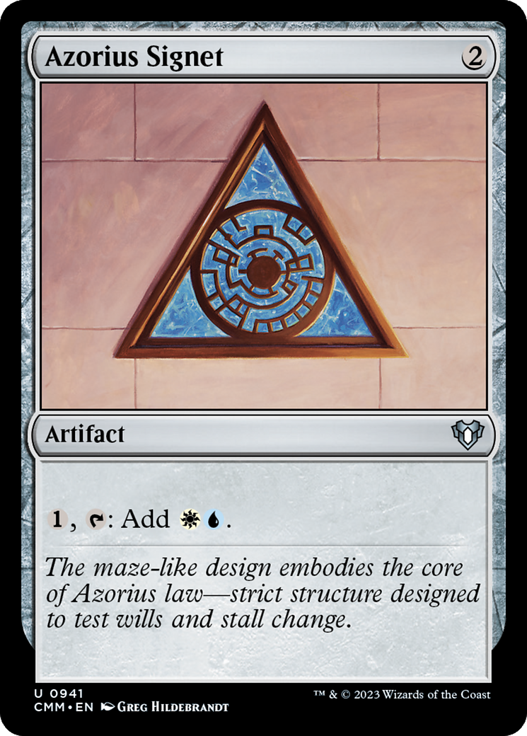 Azorius Signet [Commander Masters] | I Want That Stuff Brandon