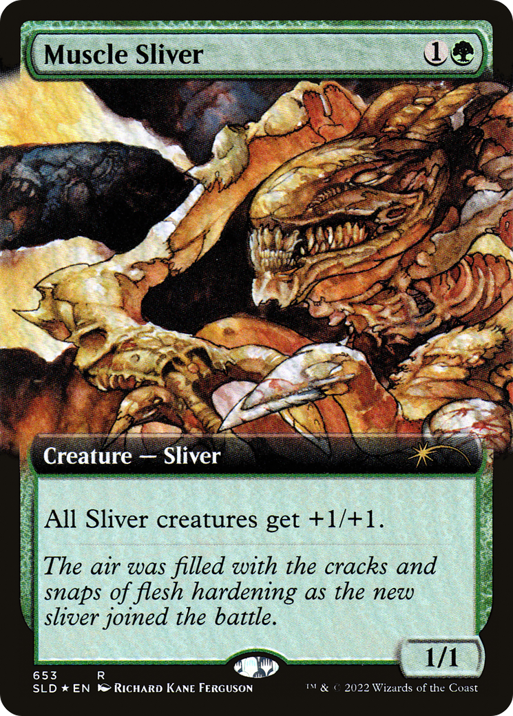 Muscle Sliver (Extended Art) [Secret Lair Drop Promos] | I Want That Stuff Brandon