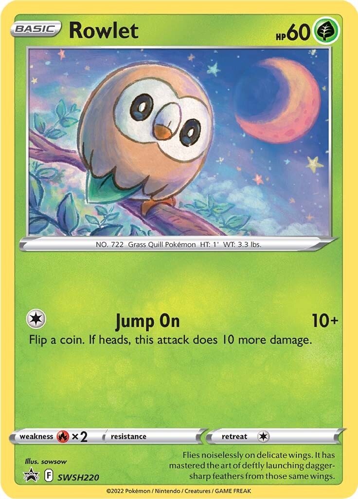 Rowlet (SWSH220) [Sword & Shield: Black Star Promos] | I Want That Stuff Brandon