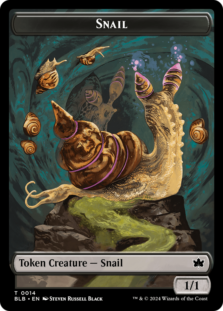 Snail // Thundertrap Trainer Double-Sided Token [Bloomburrow Tokens] | I Want That Stuff Brandon