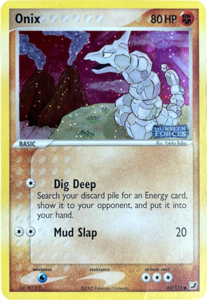 Onix (65/115) (Stamped) [EX: Unseen Forces] | I Want That Stuff Brandon