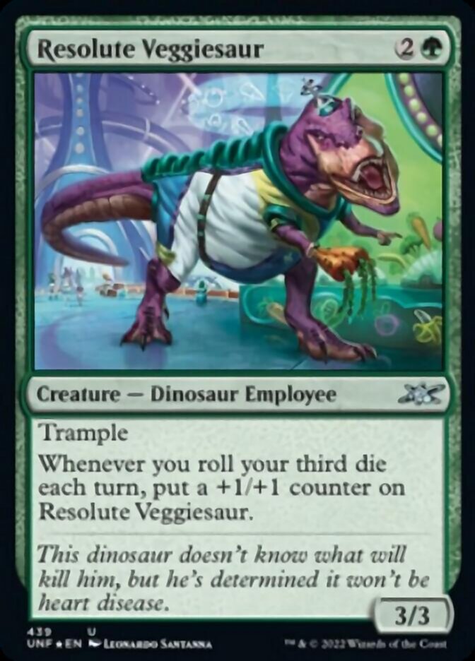 Resolute Veggiesaur (Galaxy Foil) [Unfinity] | I Want That Stuff Brandon