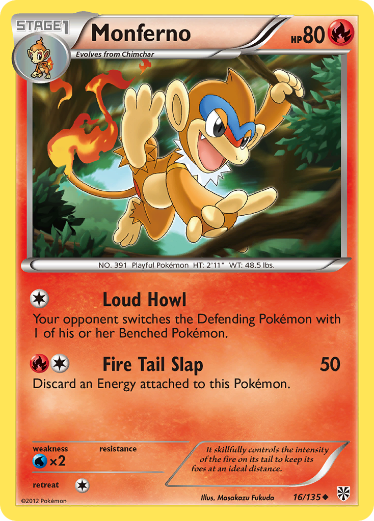 Monferno (16/135) [Black & White: Plasma Storm] | I Want That Stuff Brandon