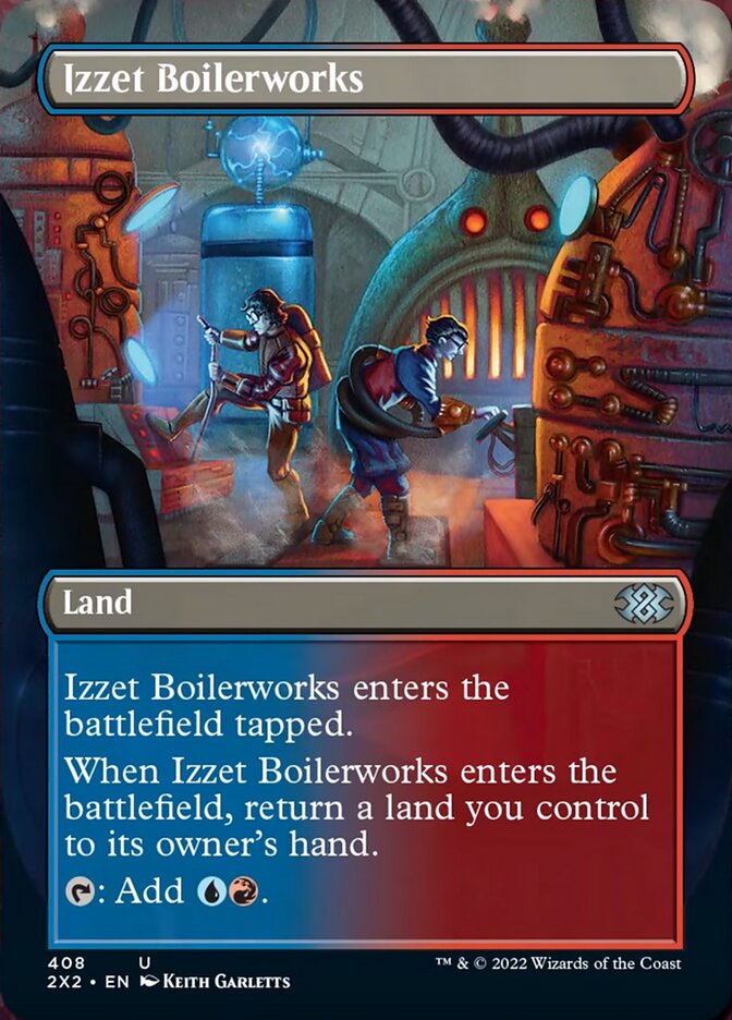 Izzet Boilerworks (Borderless Alternate Art) [Double Masters 2022] | I Want That Stuff Brandon