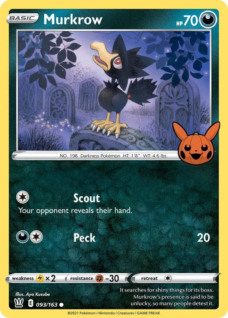 Murkrow (093/163) [Trick or Trade] | I Want That Stuff Brandon