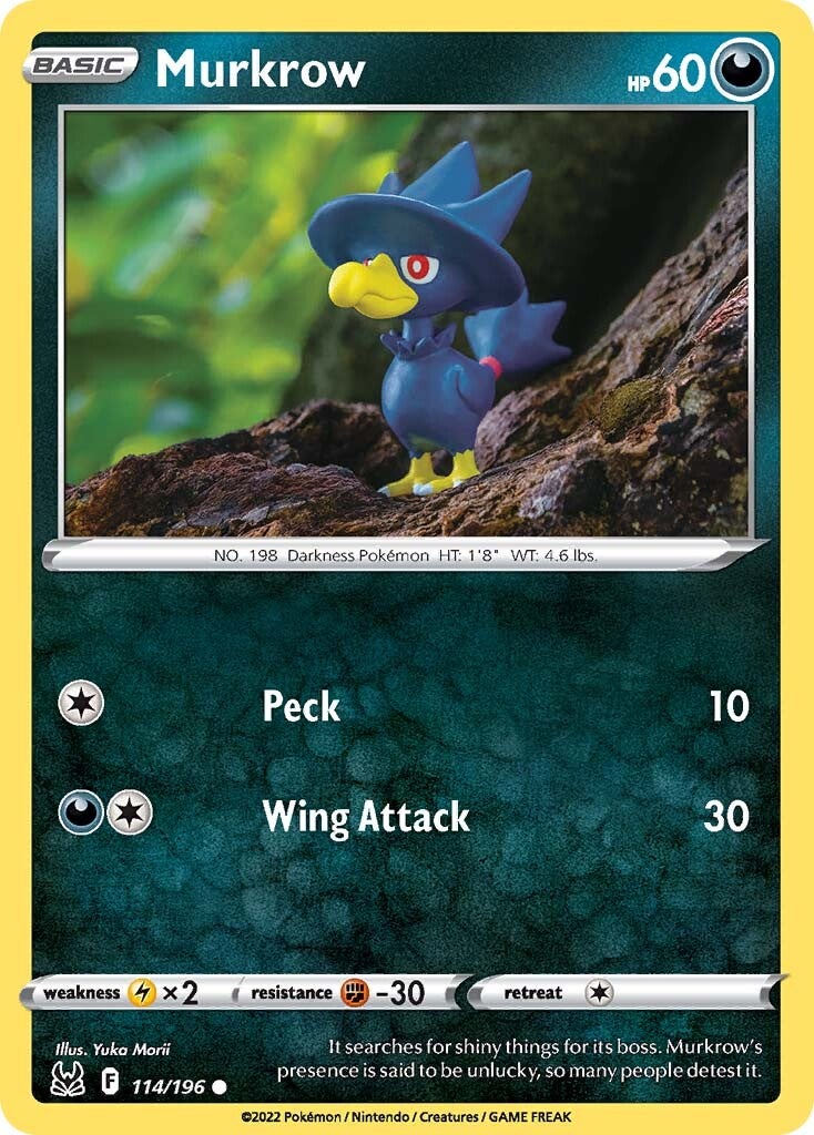 Murkrow (114/196) [Sword & Shield: Lost Origin] | I Want That Stuff Brandon