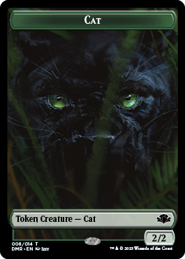 Insect // Cat (008) Double-Sided Token [Dominaria Remastered Tokens] | I Want That Stuff Brandon