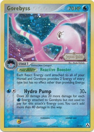 Gorebyss (17/92) (Stamped) [EX: Legend Maker] | I Want That Stuff Brandon