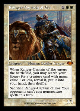 Ranger-Captain of Eos (Retro Foil Etched) [Modern Horizons] | I Want That Stuff Brandon