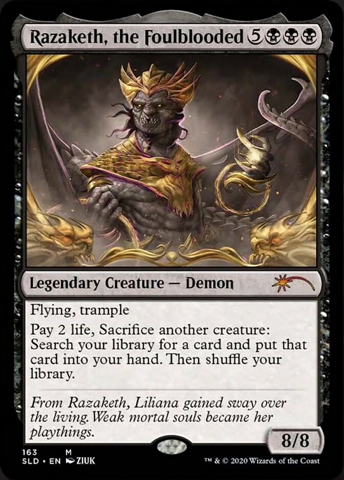 Razaketh, the Foulblooded (Foil Etched) [Secret Lair Drop Series] | I Want That Stuff Brandon