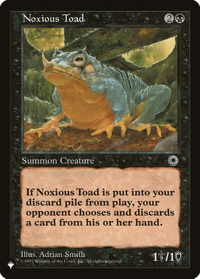 Noxious Toad [The List] | I Want That Stuff Brandon