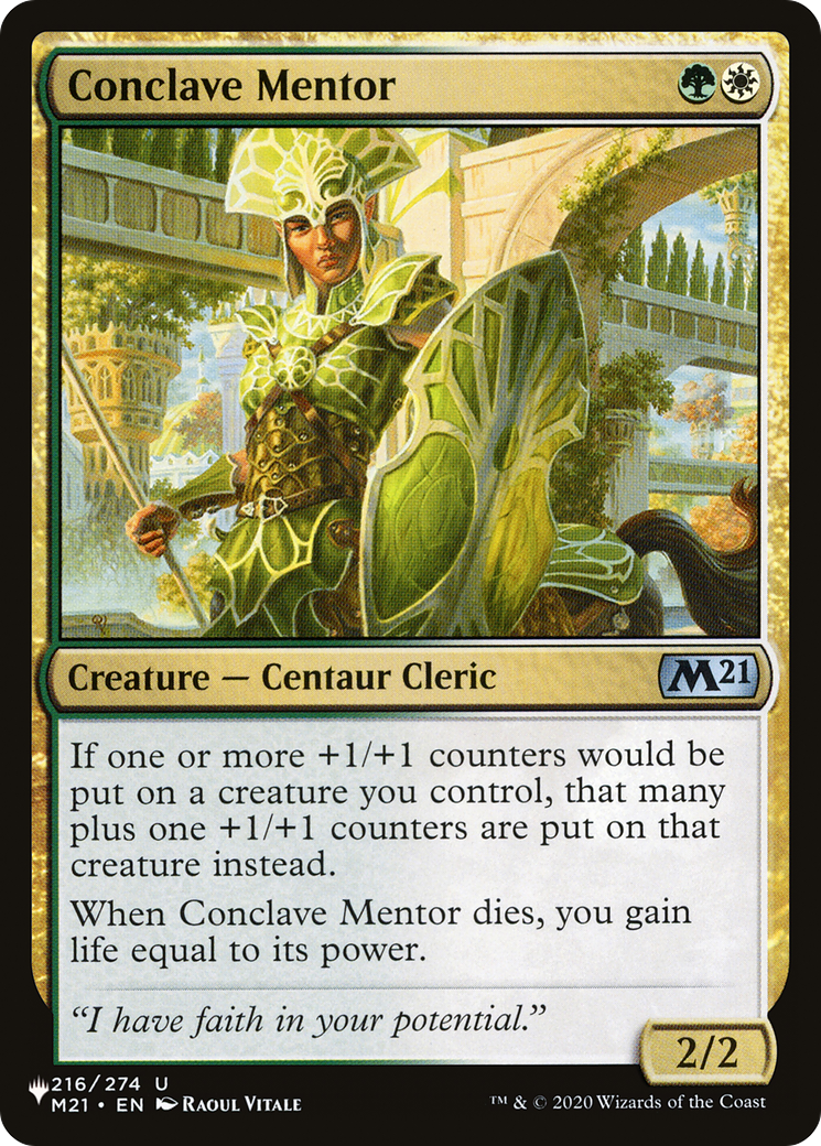 Conclave Mentor [The List Reprints] | I Want That Stuff Brandon