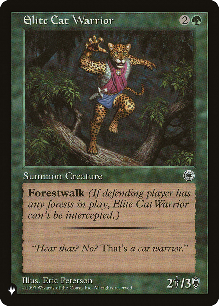 Elite Cat Warrior (Flavor Text) [The List] | I Want That Stuff Brandon