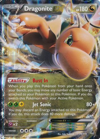 Dragonite EX (74/111) (Jumbo Card) [XY: Furious Fists] | I Want That Stuff Brandon