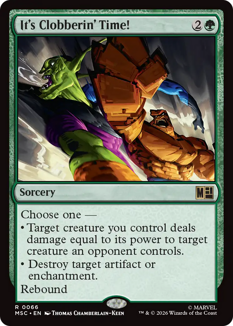 It's Clobberin' Time! (Surge Foil) [Marvel Super Heroes Commander] | I Want That Stuff Brandon