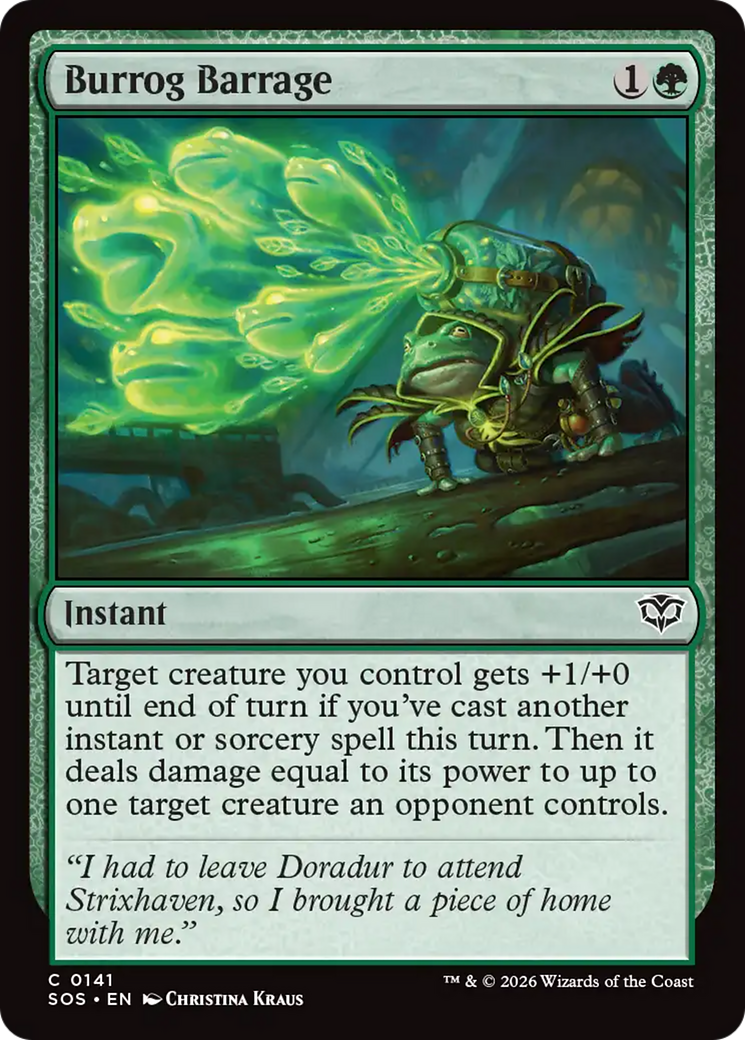 Burrog Barrage [Secrets of Strixhaven] | I Want That Stuff Brandon