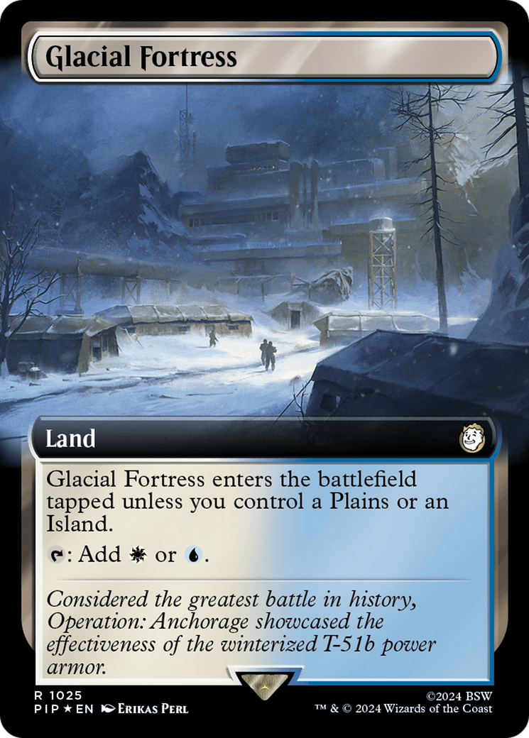 Glacial Fortress (Extended Art) (Surge Foil) [Fallout] | I Want That Stuff Brandon