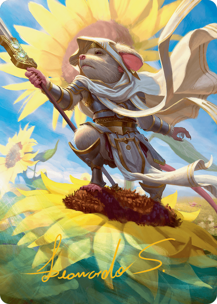 Elspeth, Sun's Champion Art Card (Gold-Stamped Signature) [Bloomburrow Art Series] | I Want That Stuff Brandon