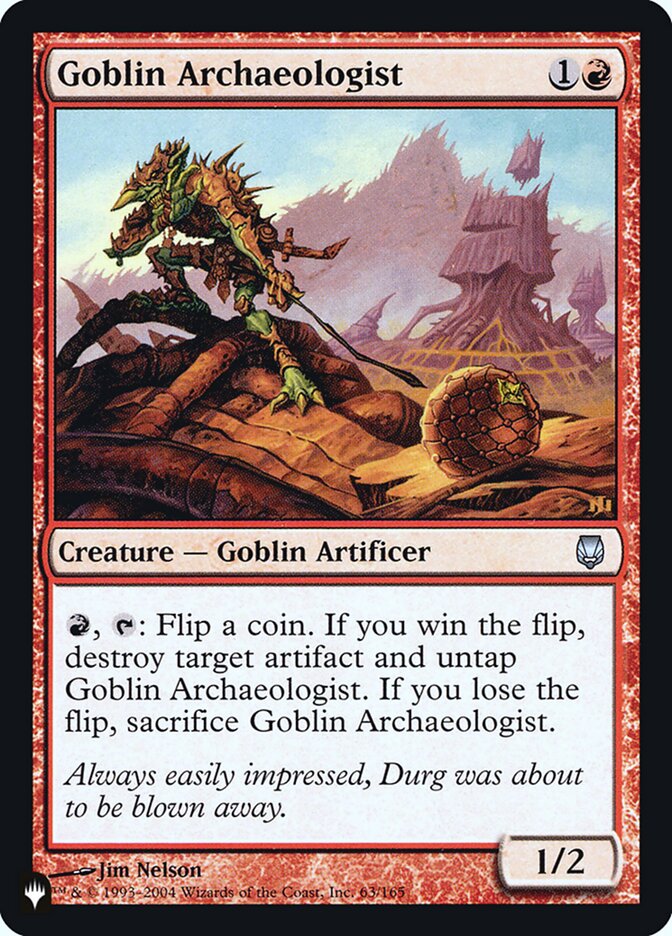 Goblin Archaeologist [Secret Lair: Heads I Win, Tails You Lose] | I Want That Stuff Brandon