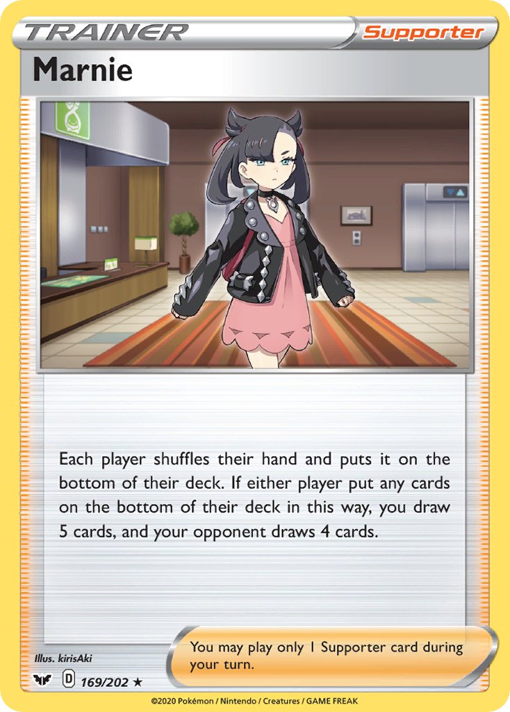 Marnie (169/202) (Theme Deck Exclusive) [Sword & Shield: Base Set] | I Want That Stuff Brandon